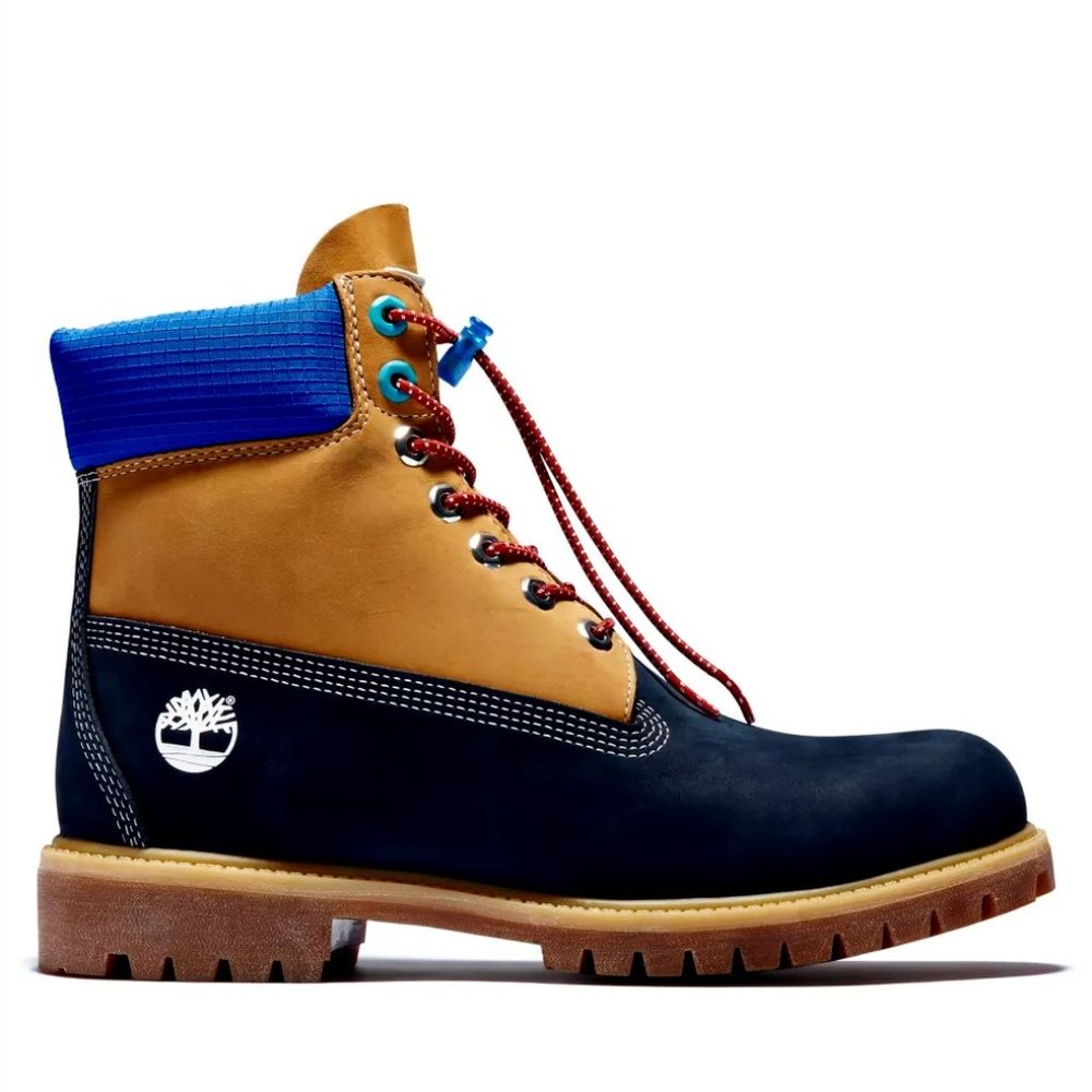 TIMBERLAND® PREMIUM 6-INCH WATERPROOF BOOTS -A2N9E019- NAVY NUBUCK